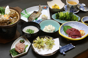 清風館・夕食の一例